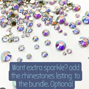 Want to add extra sparkle to any of my T-shirts or sweatshirts? Bundle it